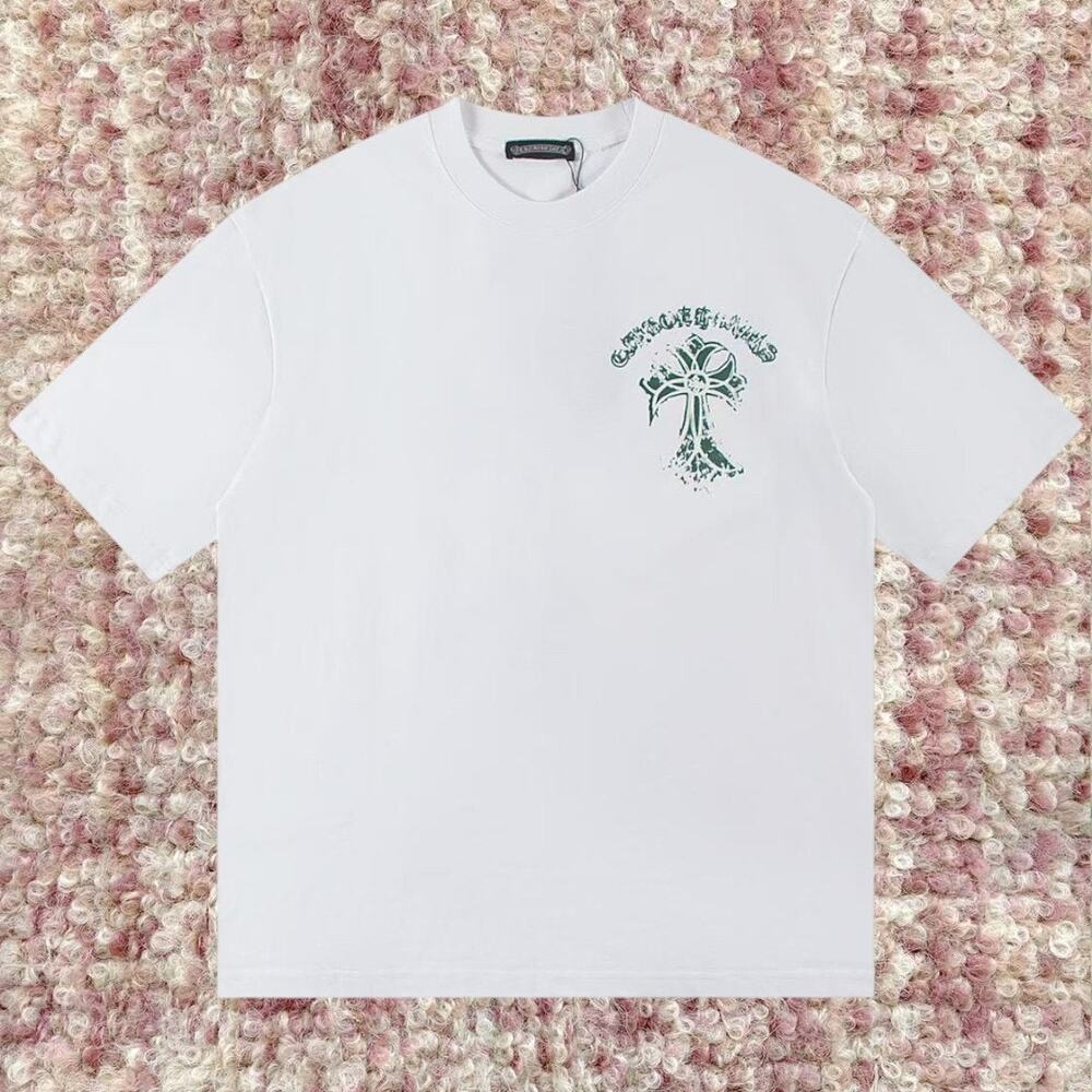 Chrome Hearts Men's White Short Sleeve